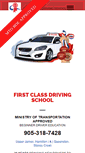 Mobile Screenshot of firstclassdrivingschool.ca